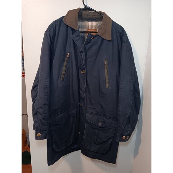 Arizona Jeans Other - VINTAGE Arizona Jeans Jacket Mens 1X Blanket Lined Leather Collar Coat